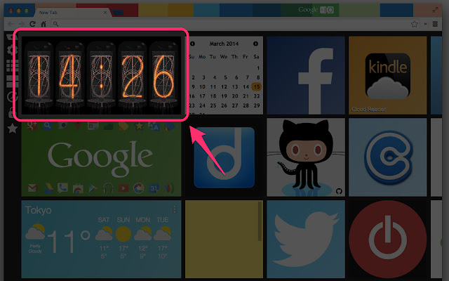 Nixie Tube Clock [ANTP]  from Chrome web store to be run with OffiDocs Chromium online